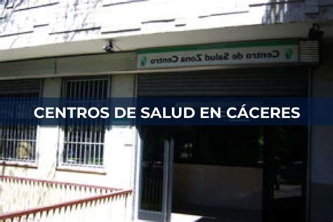 citas en cáceres|Cita previa Centro de Salud de Cáceres